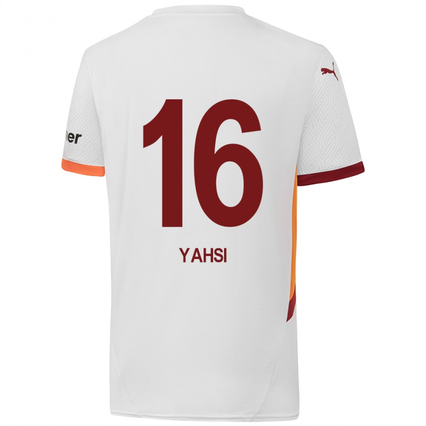 Kinderen Ismail Yahsi #16 Wit Geel Rood Uitshirt Uittenue 2024/25 T-Shirt België