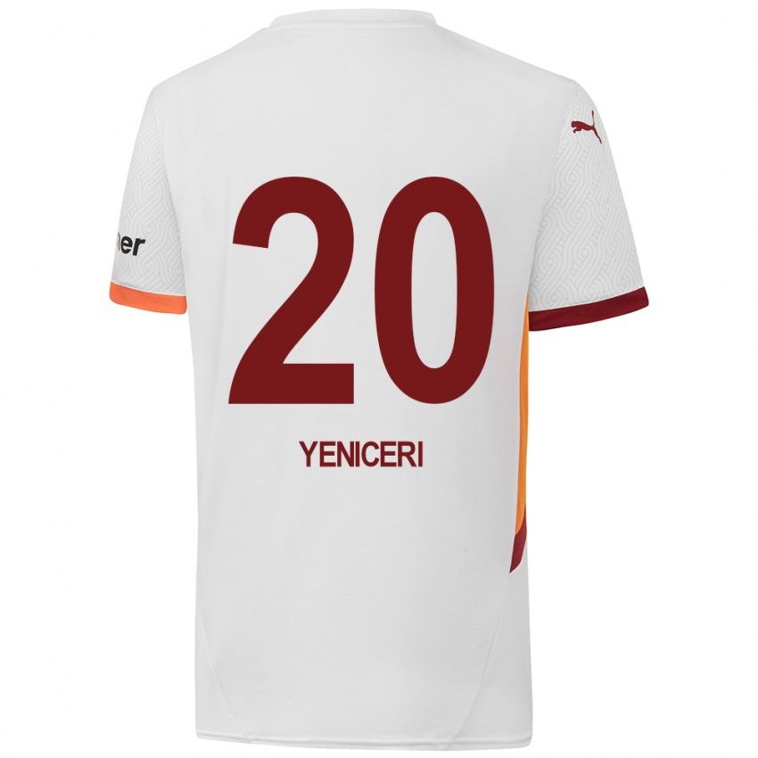 Enfant Maillot Berna Yeniçeri #20 Blanc Jaune Rouge Tenues Extérieur 2024/25 T-Shirt Belgique