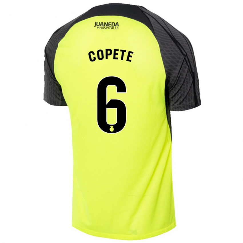 Kinderen José Copete #6 Fluorescerend Groen Zwart Uitshirt Uittenue 2024/25 T-Shirt België