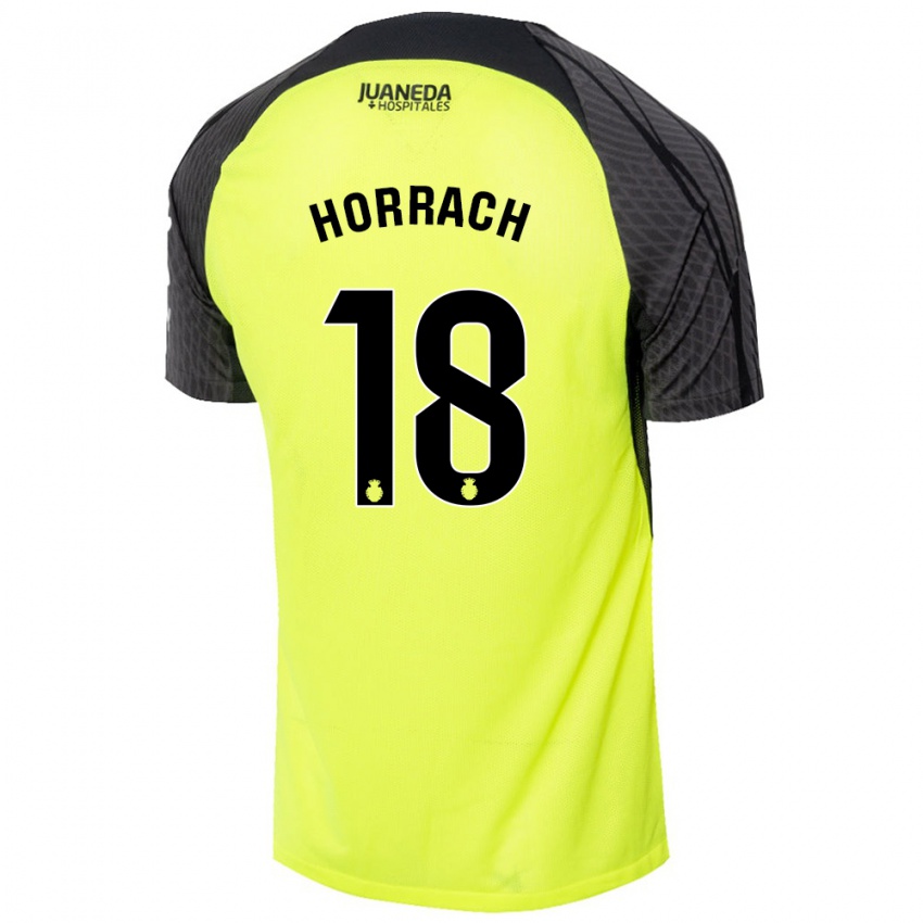 Kinderen Barto Horrach #18 Fluorescerend Groen Zwart Uitshirt Uittenue 2024/25 T-Shirt België