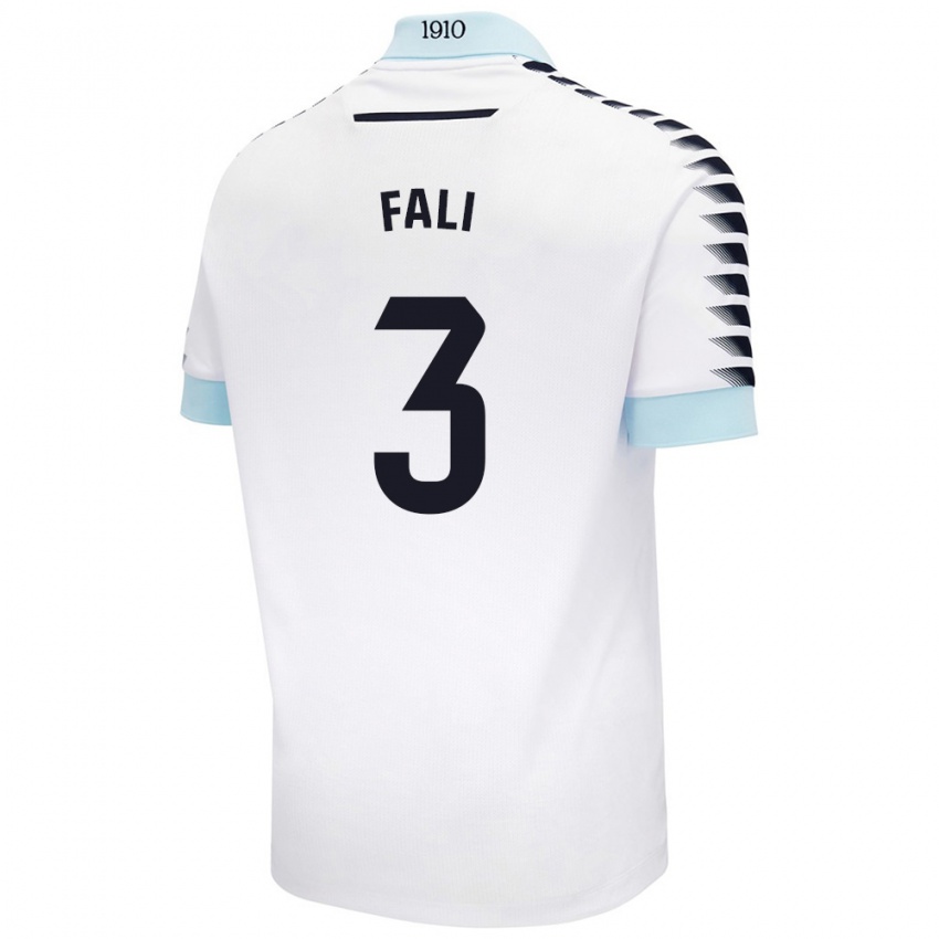 Enfant Maillot Fali #3 Blanc Bleu Tenues Extérieur 2024/25 T-Shirt Belgique