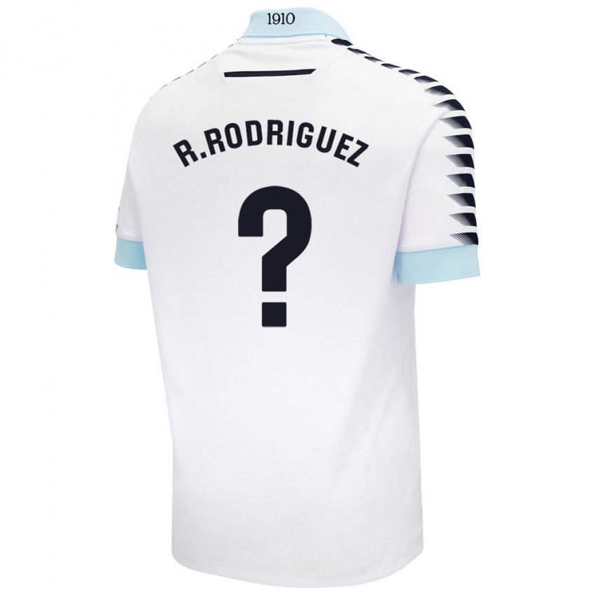 Kinderen Ramón Rodríguez #0 Wit Blauw Uitshirt Uittenue 2024/25 T-Shirt België