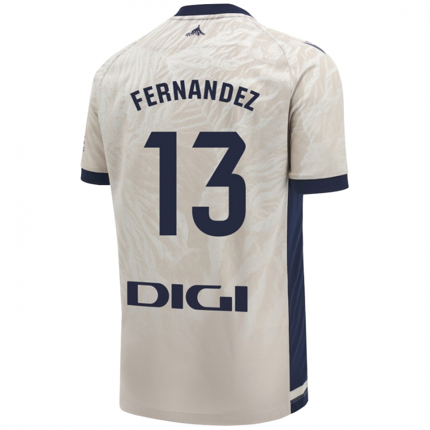 Kinderen Aitor Fernández #13 Lichtgrijs Uitshirt Uittenue 2024/25 T-Shirt België