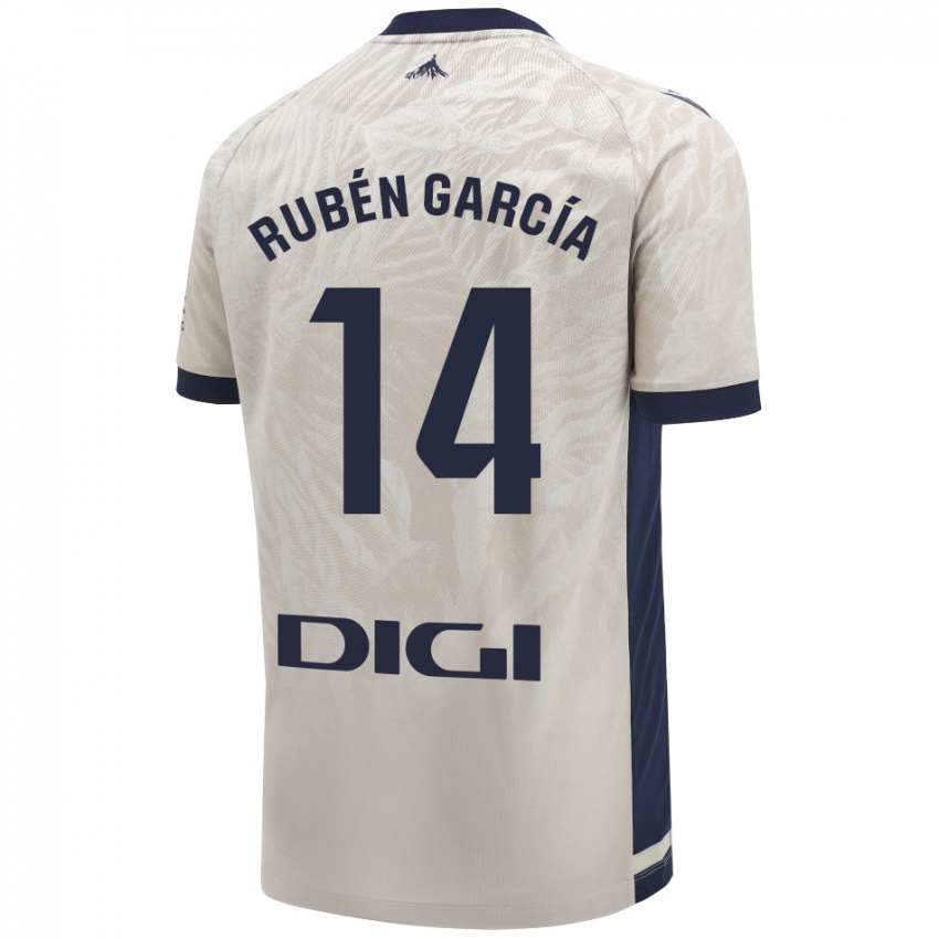 Kinder Rubén García #14 Hellgrau Auswärtstrikot Trikot 2024/25 T-Shirt Belgien