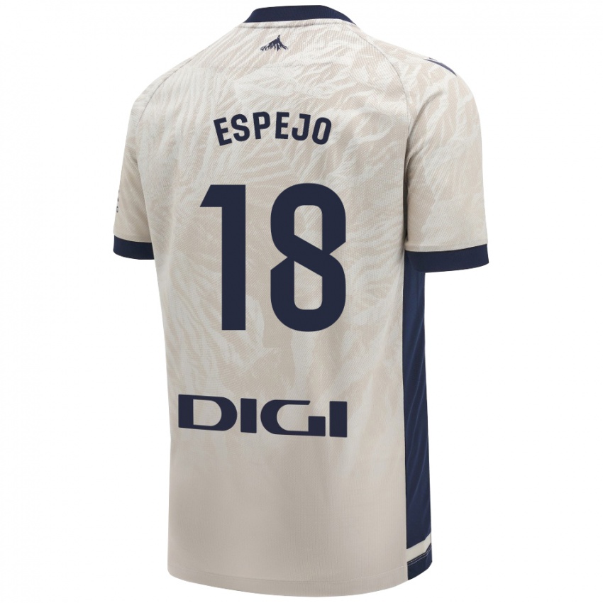 Kinderen Diego Espejo #18 Lichtgrijs Uitshirt Uittenue 2024/25 T-Shirt België