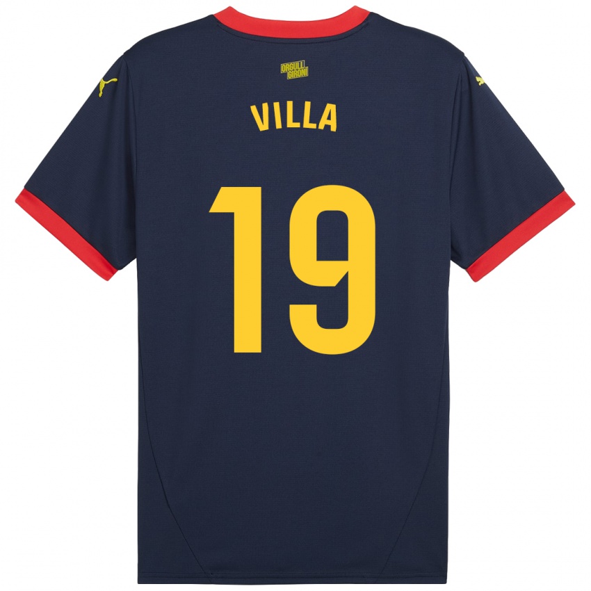 Kinder Toni Villa #19 Marinerot Auswärtstrikot Trikot 2024/25 T-Shirt Belgien