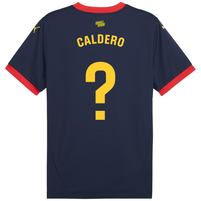 Kinderen Nil Caldero #0 Marineblauw Uitshirt Uittenue 2024/25 T-Shirt België