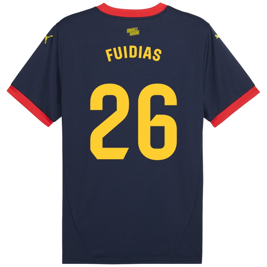 Kinder Toni Fuidias #26 Marinerot Auswärtstrikot Trikot 2024/25 T-Shirt Belgien