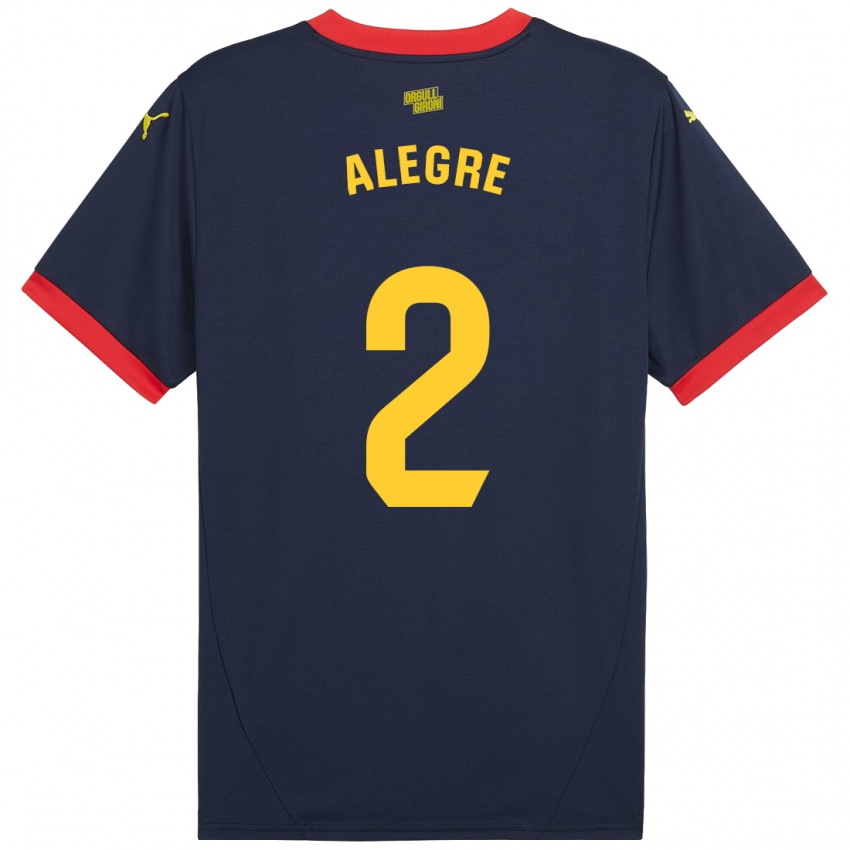 Kinder Marc Alegre #2 Marinerot Auswärtstrikot Trikot 2024/25 T-Shirt Belgien