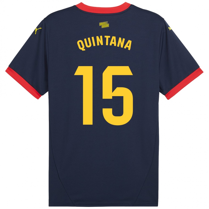 Kinder Amru Quintana #15 Marinerot Auswärtstrikot Trikot 2024/25 T-Shirt Belgien