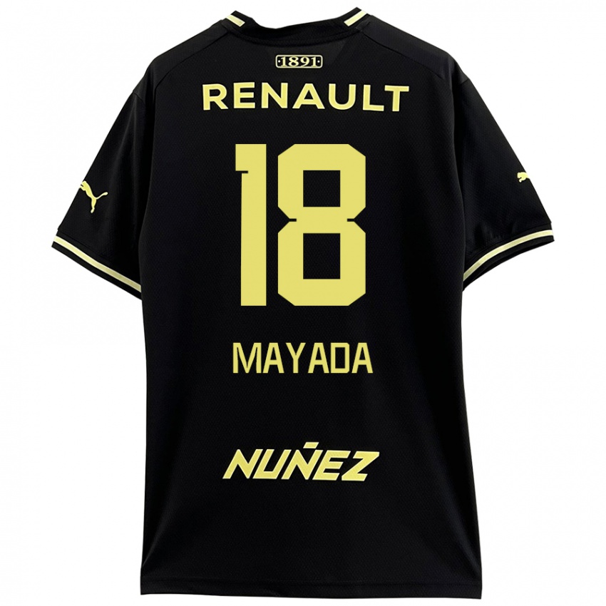 Kinderen Camilo Mayada #18 Zwart Geel Uitshirt Uittenue 2024/25 T-Shirt België