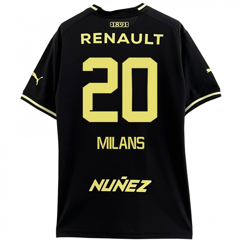 Kinderen Pedro Milans #20 Zwart Geel Uitshirt Uittenue 2024/25 T-Shirt België