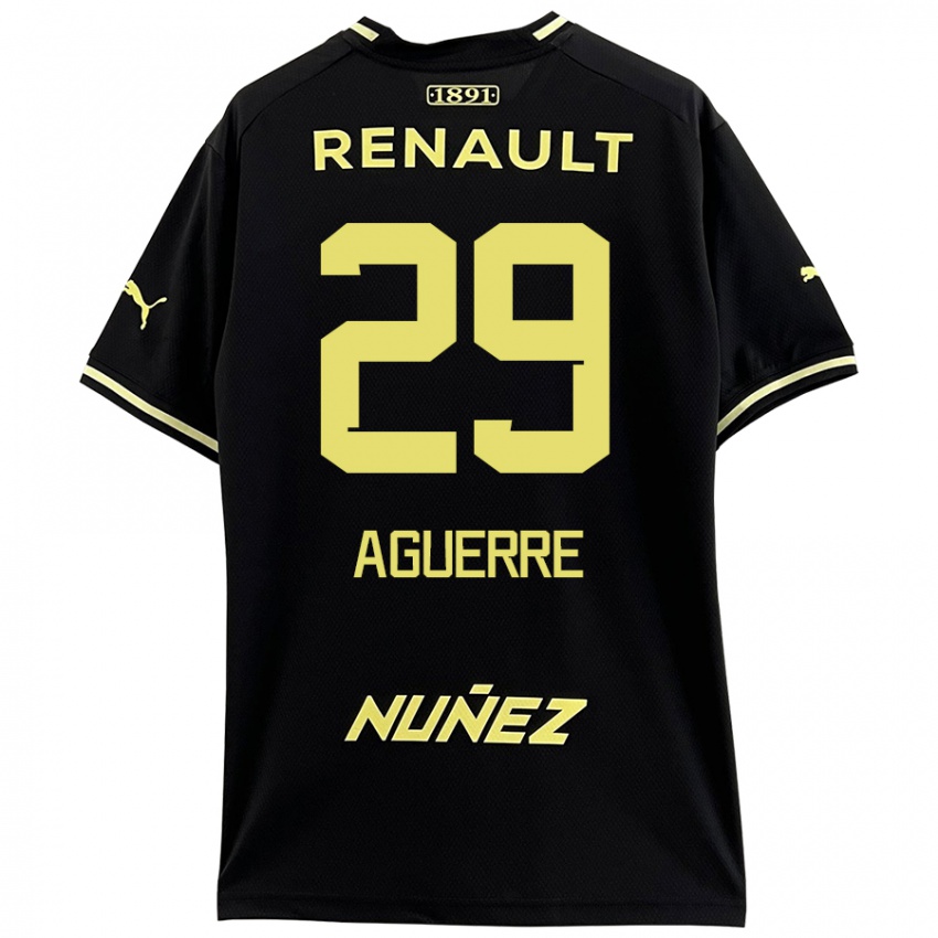 Kinderen Washington Aguerre #29 Zwart Geel Uitshirt Uittenue 2024/25 T-Shirt België