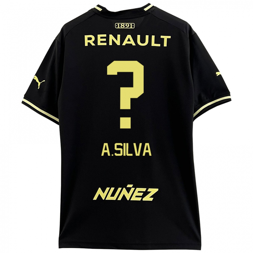 Kinderen Ademir Silva #0 Zwart Geel Uitshirt Uittenue 2024/25 T-Shirt België