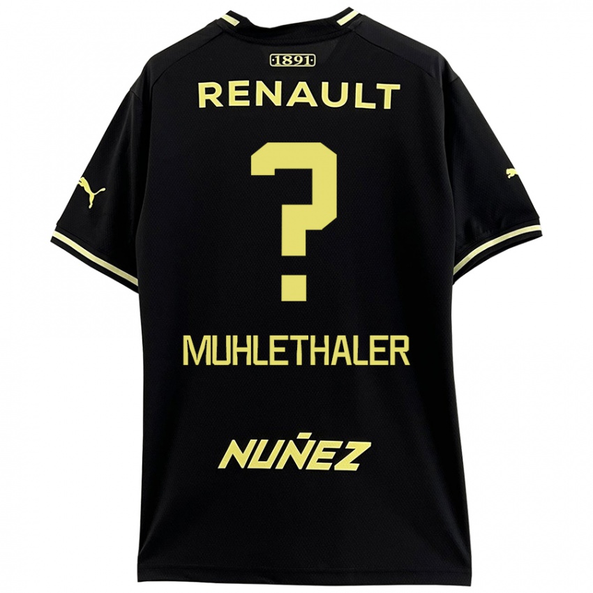 Kinderen Stiven Muhlethaler #0 Zwart Geel Uitshirt Uittenue 2024/25 T-Shirt België