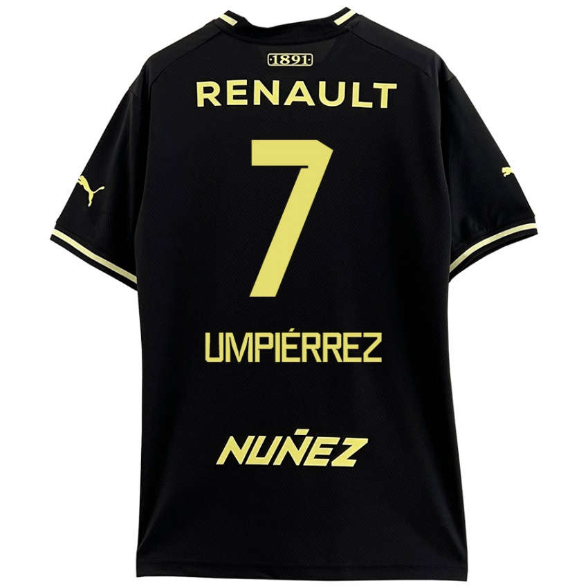 Kinderen Leandro Umpiérrez #7 Zwart Geel Uitshirt Uittenue 2024/25 T-Shirt België