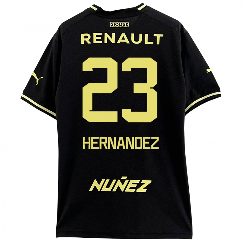 Enfant Maillot Abel Hernández #23 Noir Jaune Tenues Extérieur 2024/25 T-Shirt Belgique