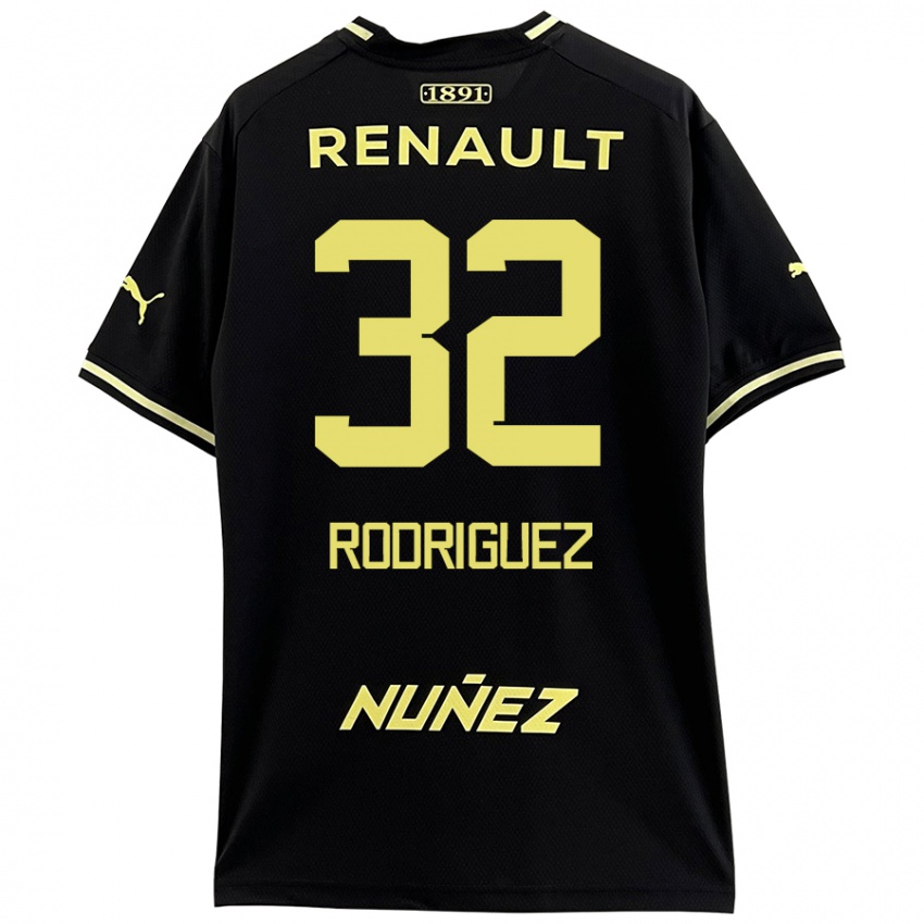 Enfant Maillot Randall Rodríguez #32 Noir Jaune Tenues Extérieur 2024/25 T-Shirt Belgique