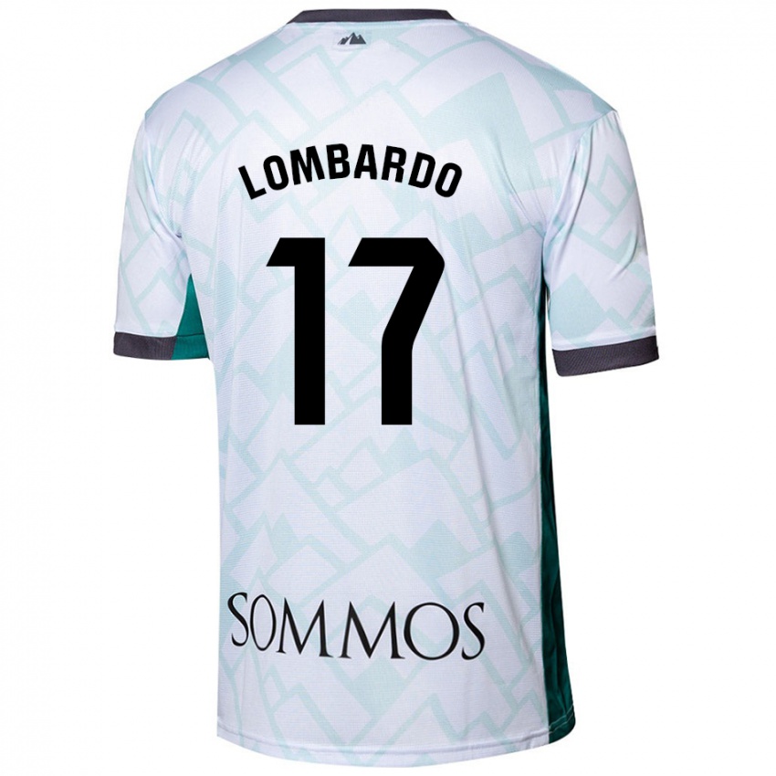 Kinderen Enzo Lombardo #17 Wit Groen Uitshirt Uittenue 2024/25 T-Shirt België