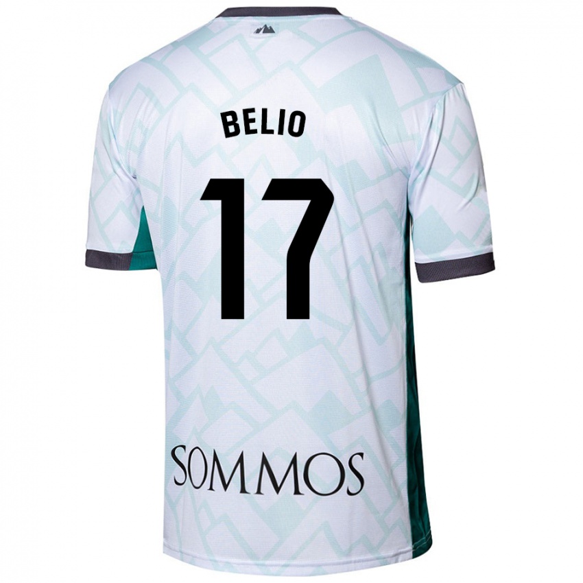 Kinderen Marta Belio #17 Wit Groen Uitshirt Uittenue 2024/25 T-Shirt België