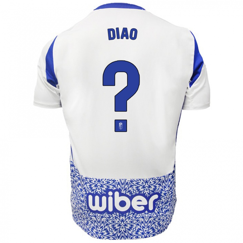 Kinderen Siren Diao #0 Wit Blauw Uitshirt Uittenue 2024/25 T-Shirt België