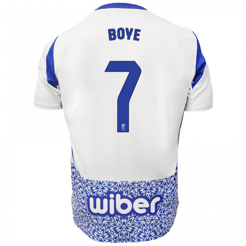 Kinder Lucas Boyé #7 Weiß Blau Auswärtstrikot Trikot 2024/25 T-Shirt Belgien