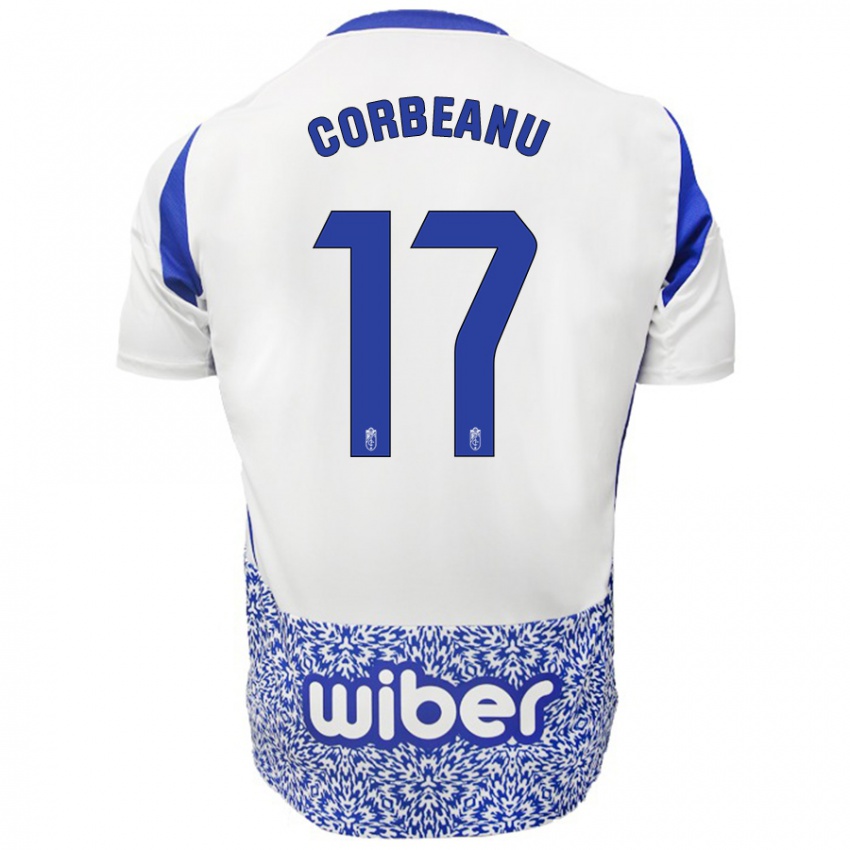 Kinderen Theo Corbeanu #17 Wit Blauw Uitshirt Uittenue 2024/25 T-Shirt België