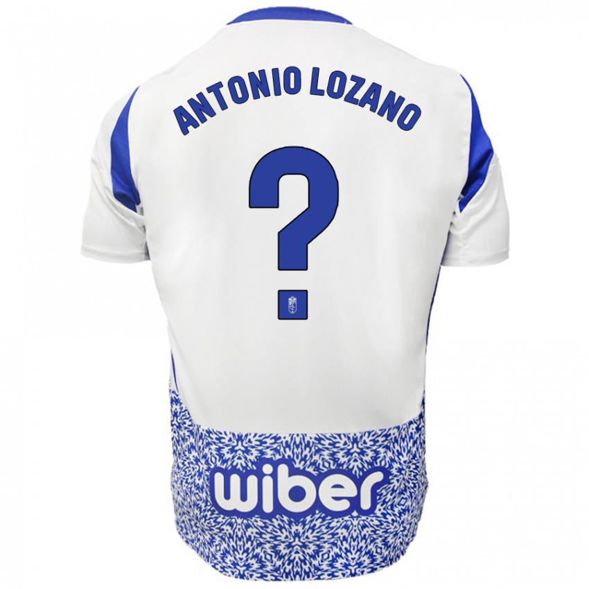 Kinderen José Antonio Lozano #0 Wit Blauw Uitshirt Uittenue 2024/25 T-Shirt België