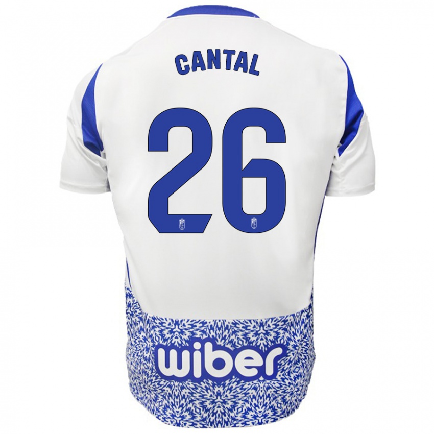 Kinderen Paco Cantal #26 Wit Blauw Uitshirt Uittenue 2024/25 T-Shirt België