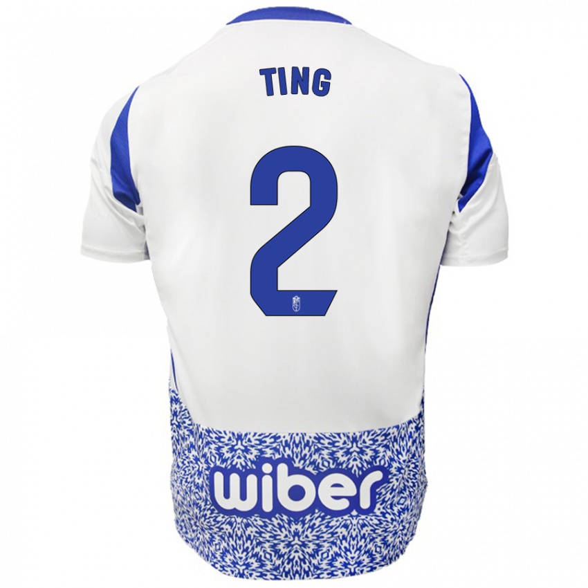 Kinderen Xie Ting #2 Wit Blauw Uitshirt Uittenue 2024/25 T-Shirt België