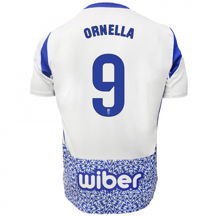 Kinder Ornella María Vignola Cabot #9 Weiß Blau Auswärtstrikot Trikot 2024/25 T-Shirt Belgien