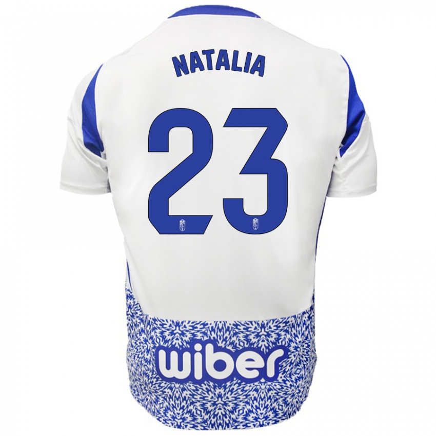 Kinderen Natalia #23 Wit Blauw Uitshirt Uittenue 2024/25 T-Shirt België