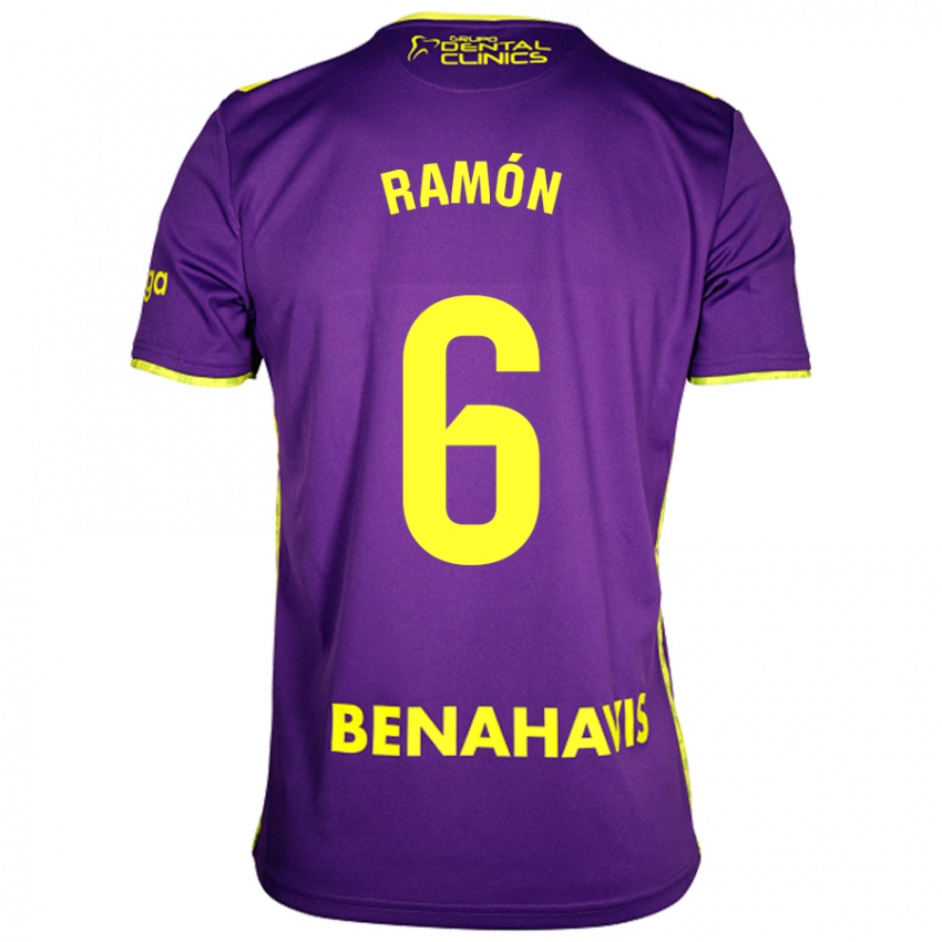 Kinderen Ramón Enríquez #6 Paars Geel Uitshirt Uittenue 2024/25 T-Shirt België