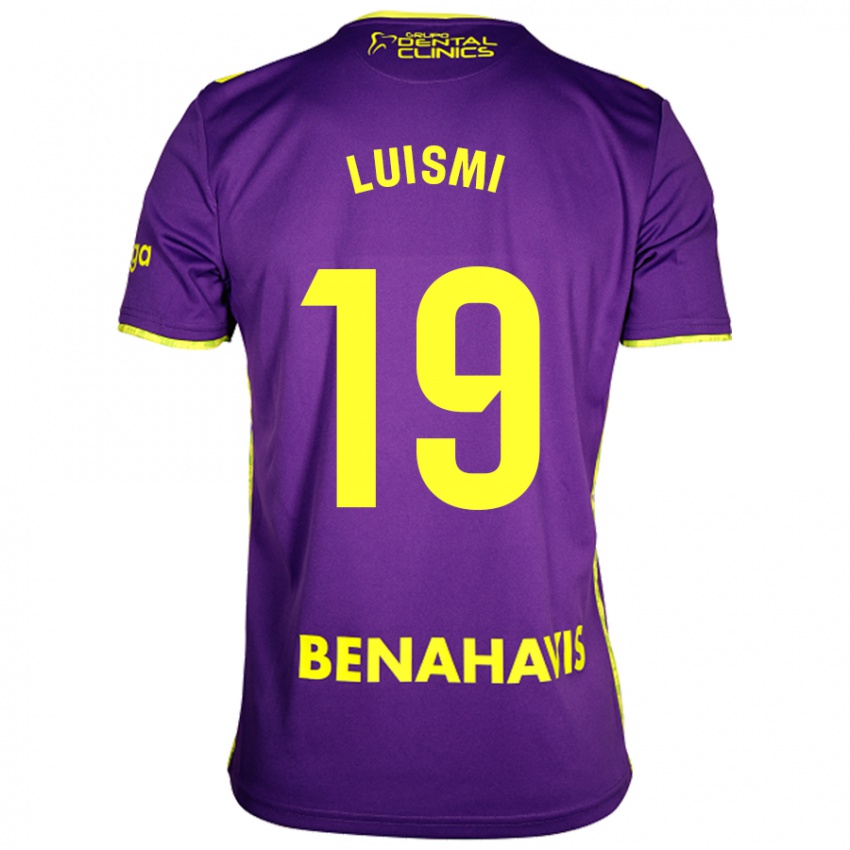 Kinderen Luismi Sánchez #19 Paars Geel Uitshirt Uittenue 2024/25 T-Shirt België