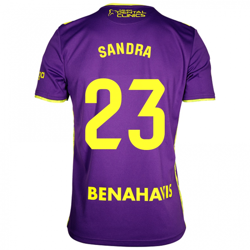 Kinderen Sandra #23 Paars Geel Uitshirt Uittenue 2024/25 T-Shirt België