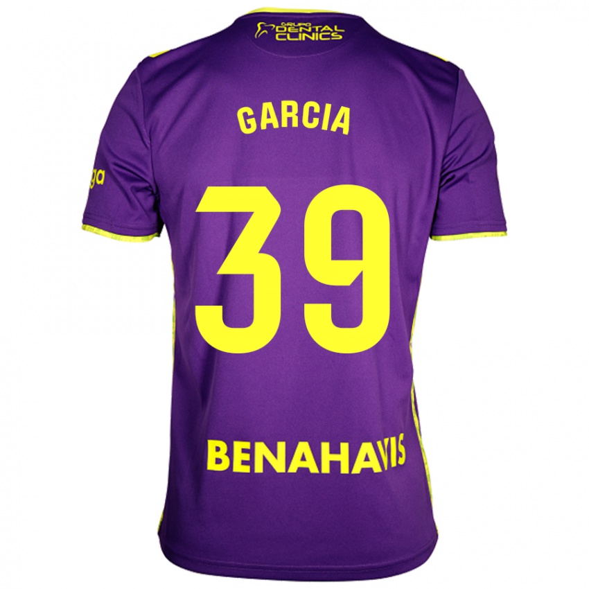 Kinderen Claudia García #39 Paars Geel Uitshirt Uittenue 2024/25 T-Shirt België