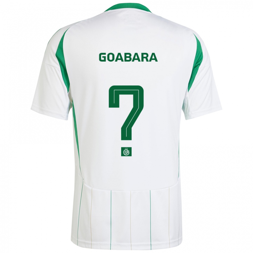 Kinderen Ibrahim Goabara #0 Witgroen Uitshirt Uittenue 2024/25 T-Shirt België