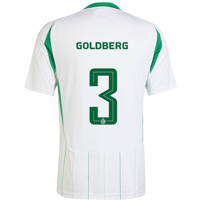 Kinderen Shon Goldberg #3 Witgroen Uitshirt Uittenue 2024/25 T-Shirt België