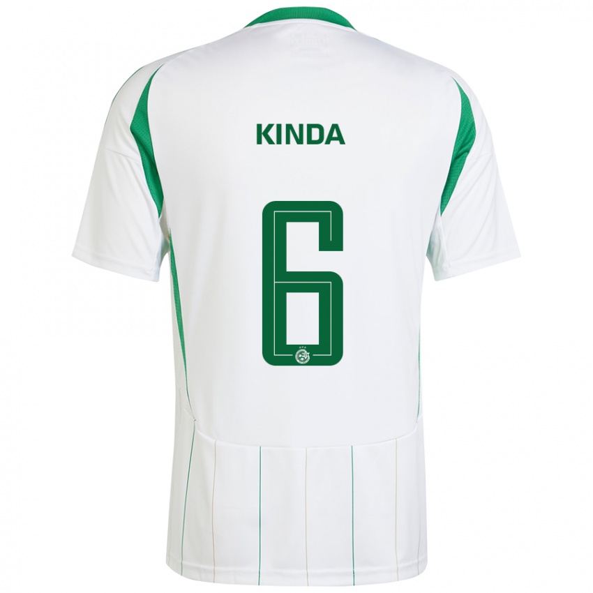 Kinderen Gadi Kinda #6 Witgroen Uitshirt Uittenue 2024/25 T-Shirt België