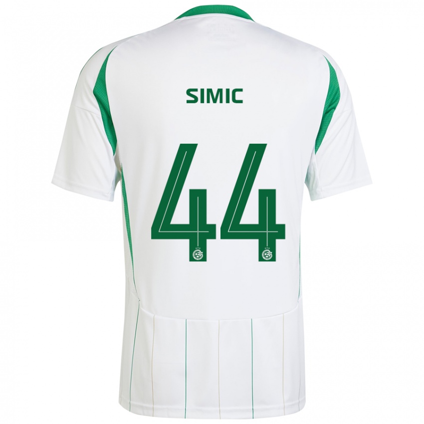 Kinderen Lorenco Simic #44 Witgroen Uitshirt Uittenue 2024/25 T-Shirt België