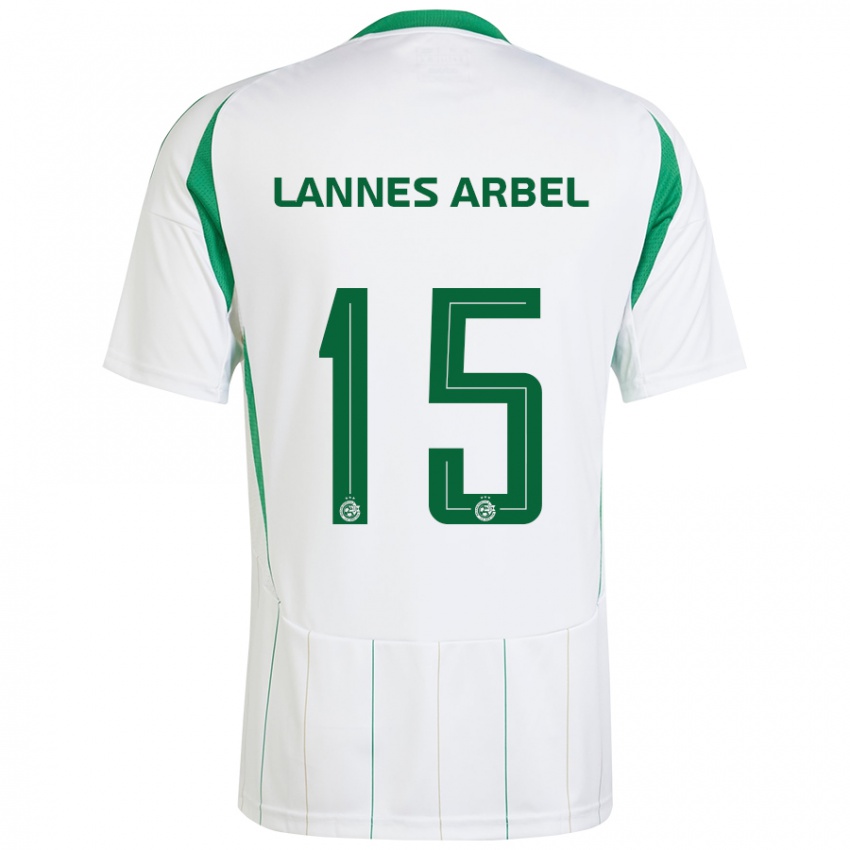 Kinderen Tomer Lannes Arbel #15 Witgroen Uitshirt Uittenue 2024/25 T-Shirt België