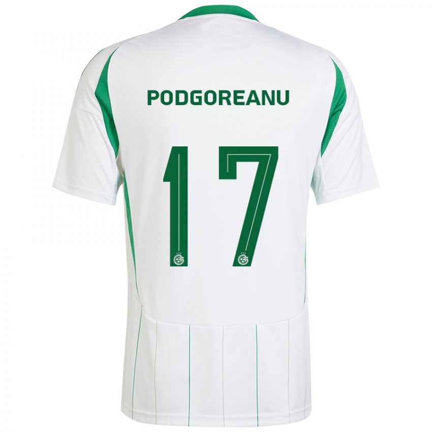 Kinderen Suf Podgoreanu #17 Witgroen Uitshirt Uittenue 2024/25 T-Shirt België