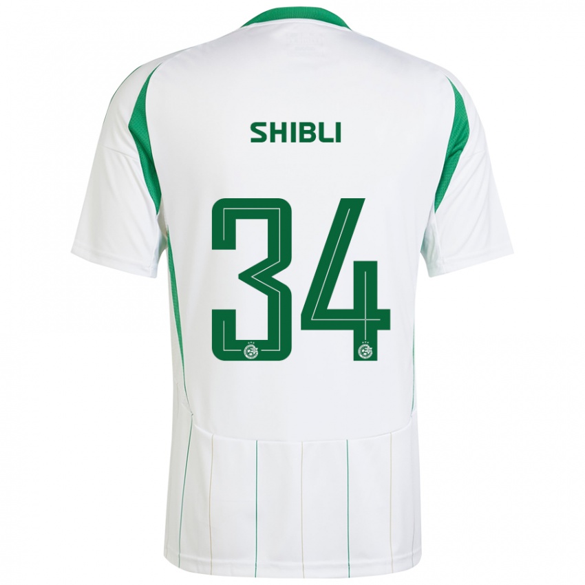 Kinderen Hamza Shibli #34 Witgroen Uitshirt Uittenue 2024/25 T-Shirt België