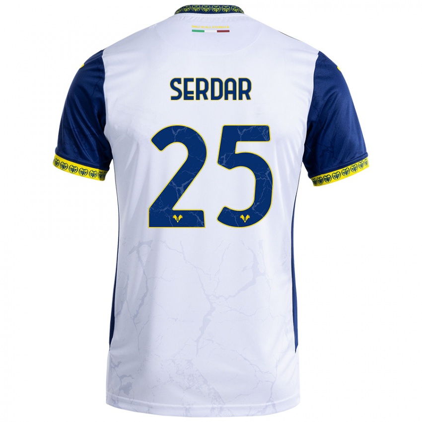 Kinderen Suat Serdar #25 Witblauw Uitshirt Uittenue 2024/25 T-Shirt België