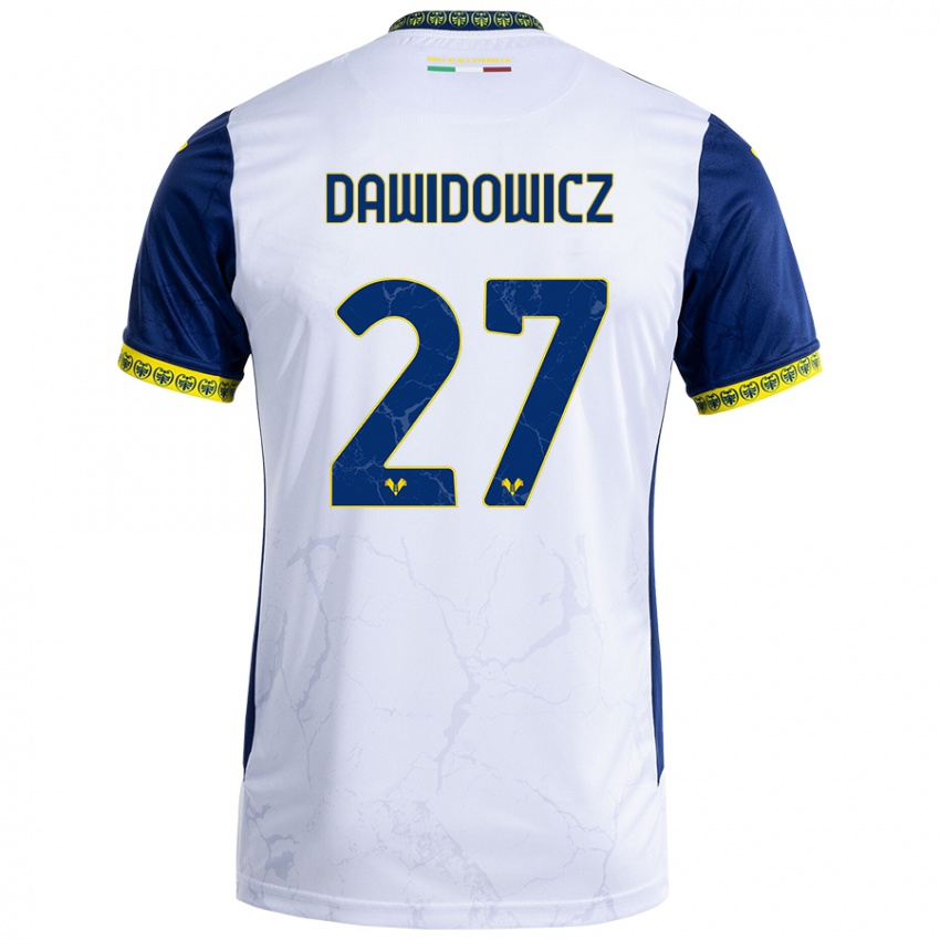 Kinderen Pawel Dawidowicz #27 Witblauw Uitshirt Uittenue 2024/25 T-Shirt België