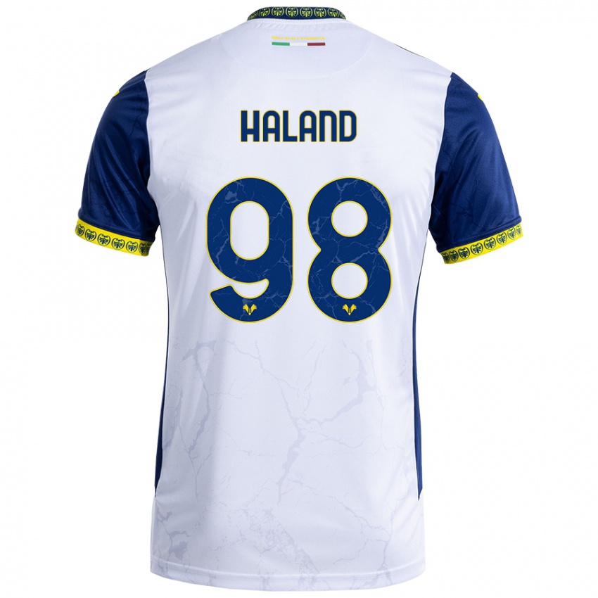 Kinderen Benedicte Iversen Håland #98 Witblauw Uitshirt Uittenue 2024/25 T-Shirt België