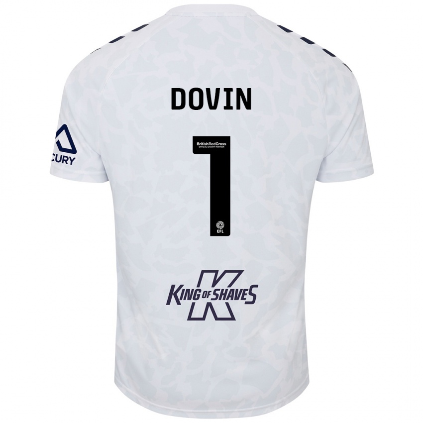 Kinderen Oliver Dovin #1 Wit Uitshirt Uittenue 2024/25 T-Shirt België