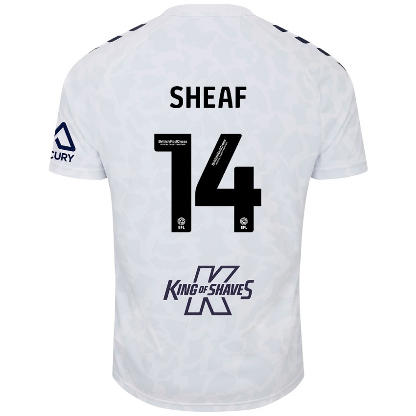 Kinderen Ben Sheaf #14 Wit Uitshirt Uittenue 2024/25 T-Shirt België