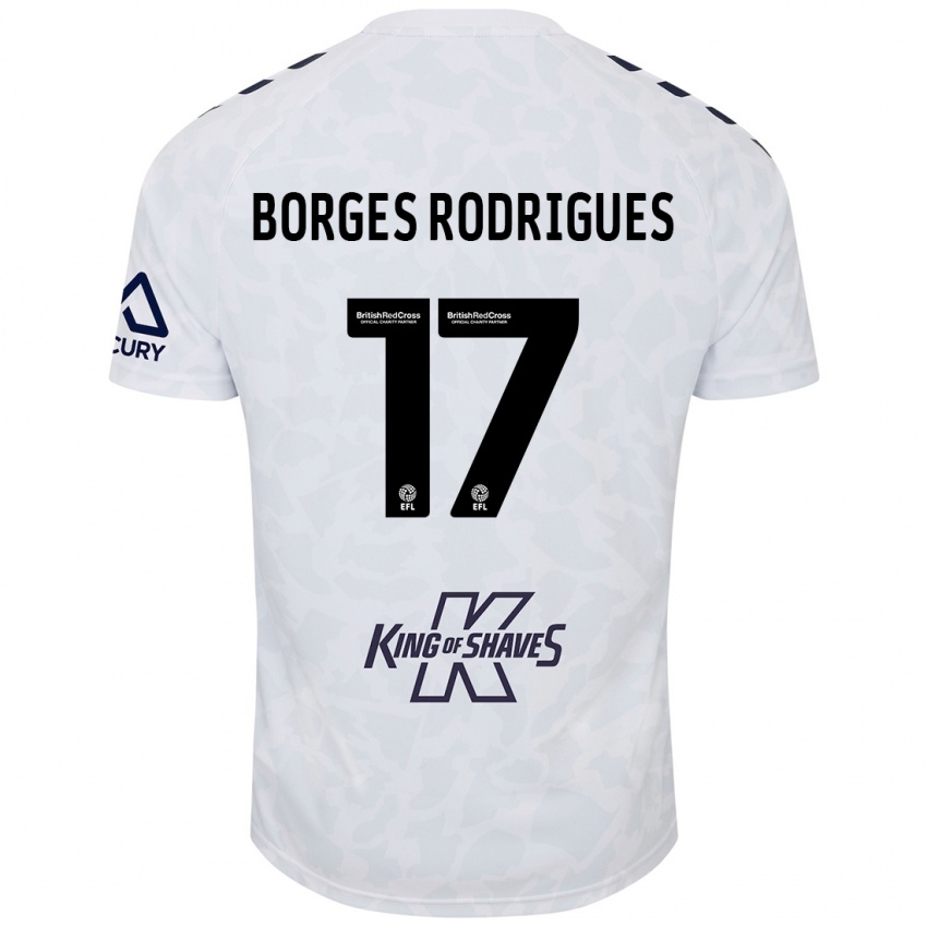 Kinderen Raphael Borges Rodrigues #17 Wit Uitshirt Uittenue 2024/25 T-Shirt België