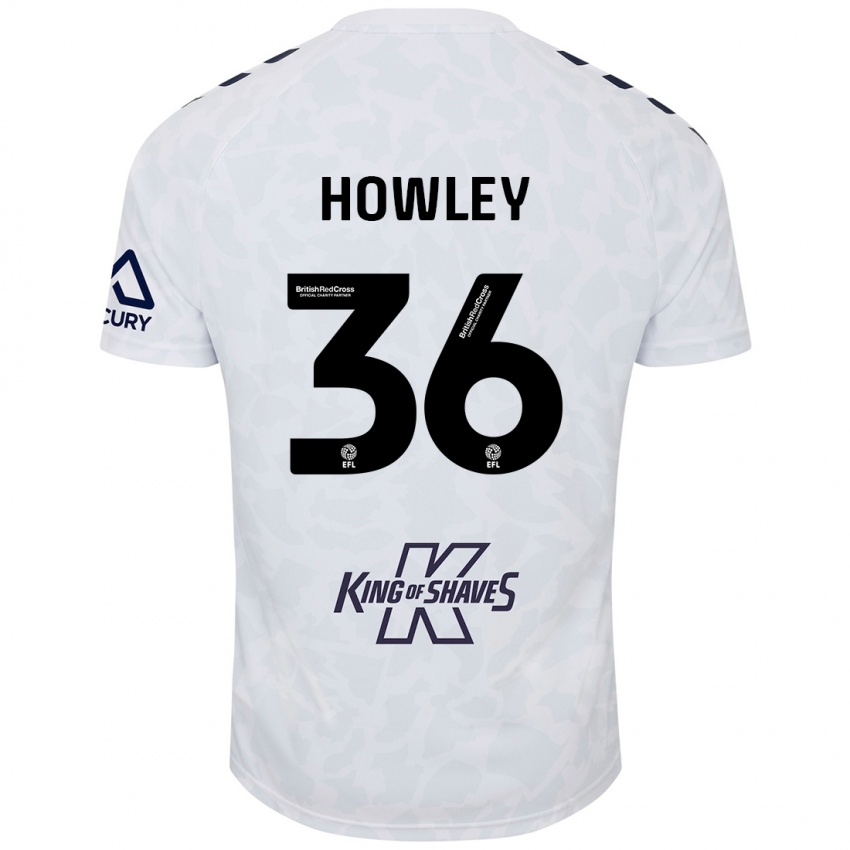 Kinderen Ryan Howley #36 Wit Uitshirt Uittenue 2024/25 T-Shirt België